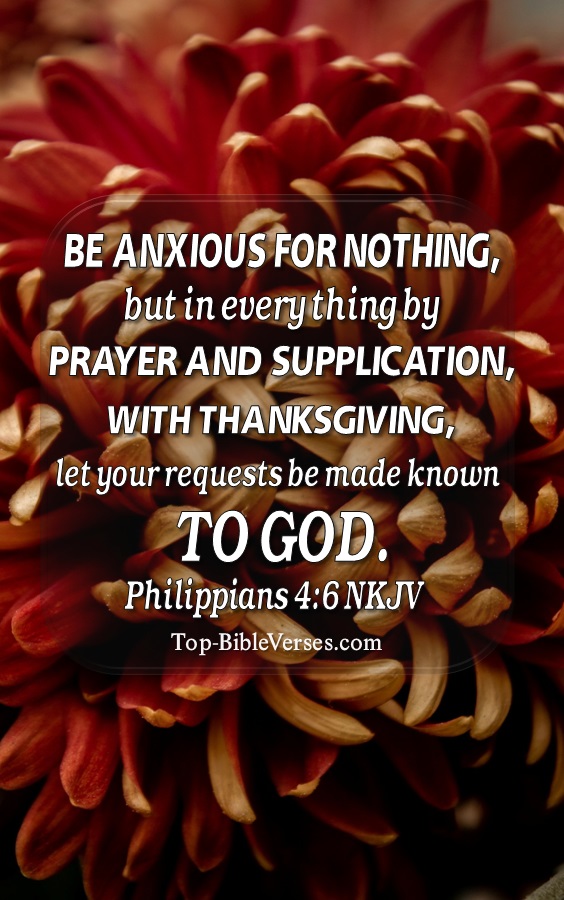 Philippians 4:6 NKJV Christian Bible Verse Mobile Wallpaper. Top-BibleVerses.com