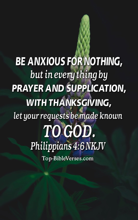 Philippians 4:6 NKJV Christian Bible Verse Mobile Wallpaper. Top-BibleVerses.com