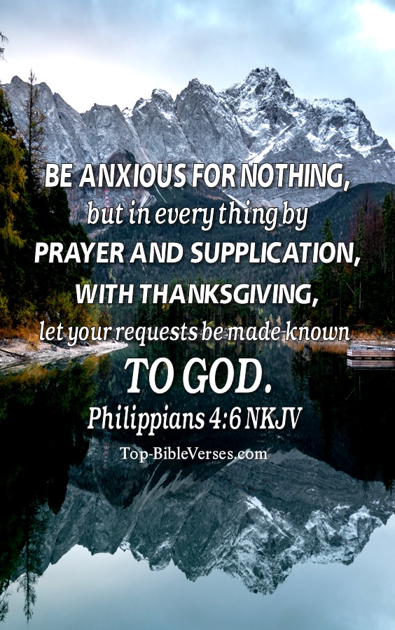 Philippians 4:6 NKJV Christian Bible Verse Mobile Wallpaper. Top-BibleVerses.com
