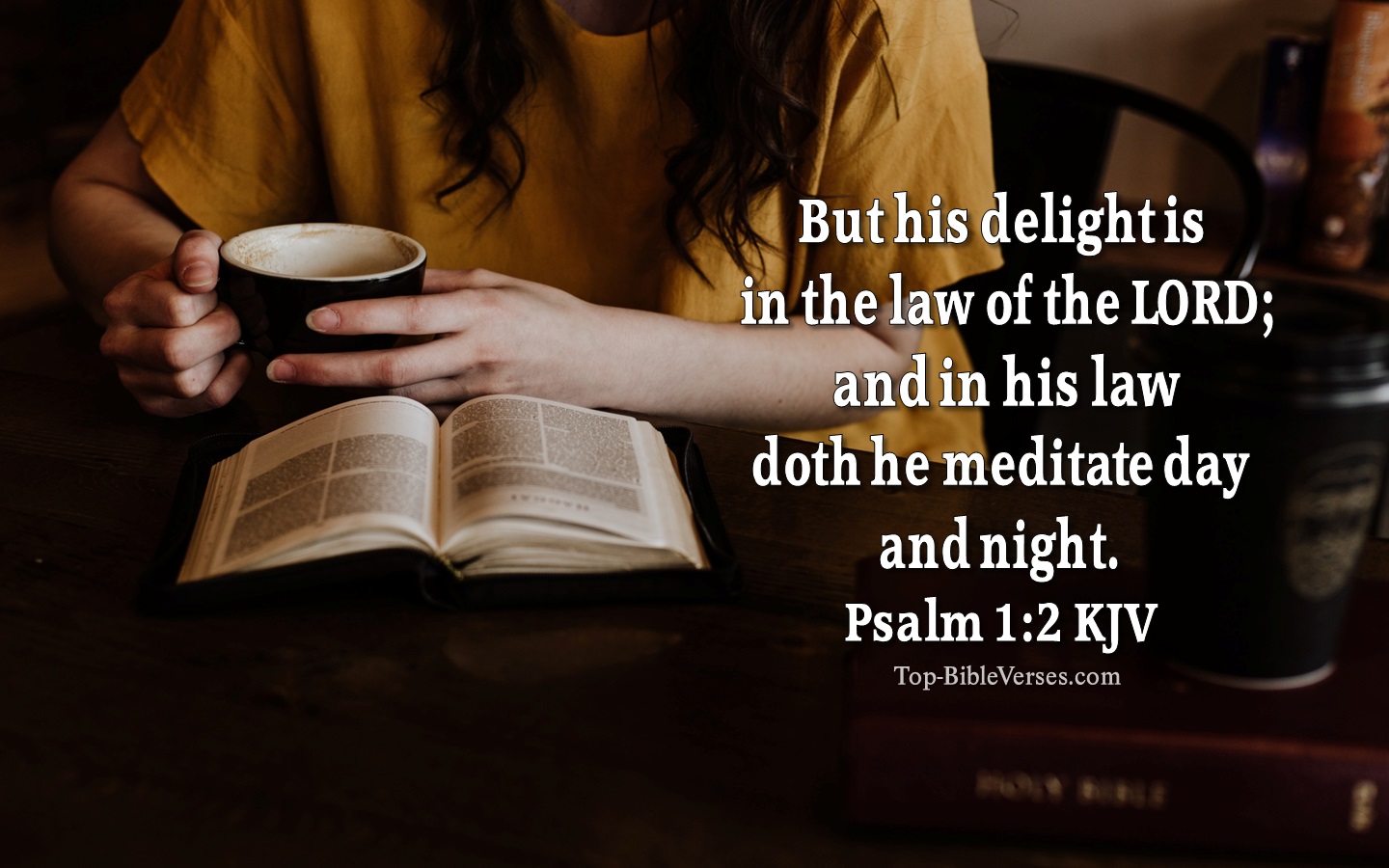 Psalm 1:2 KJV Bible Quotes And Images