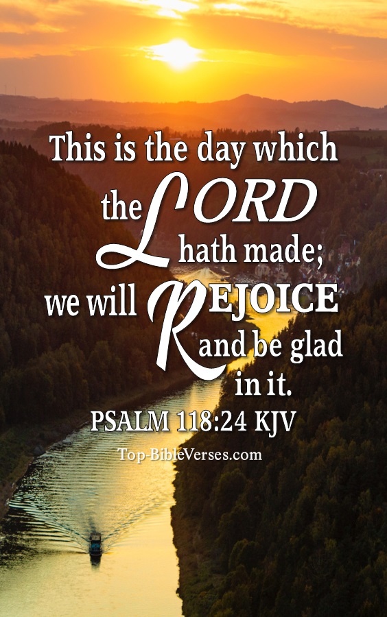 Psalm 118:24 KJV Christian Bible Verse Mobile Wallpaper. Top-BibleVerses.com