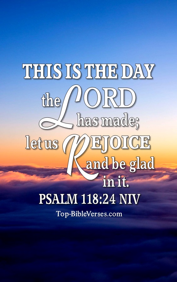 Psalm 118:24 NIV Christian Bible Verse Mobile Wallpaper. Top-BibleVerses.com