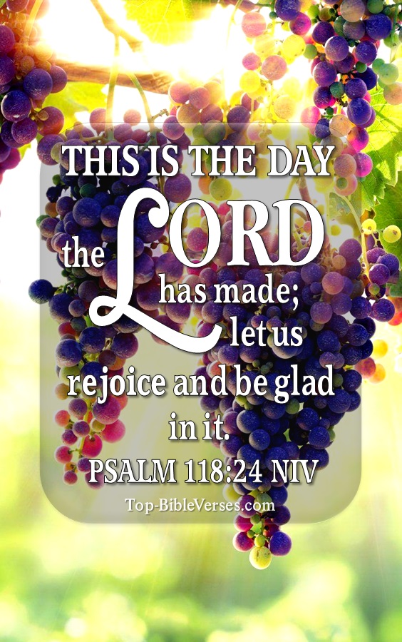 Psalm 118:24 NIV Christian Bible Verse Mobile Wallpaper. Top-BibleVerses.com