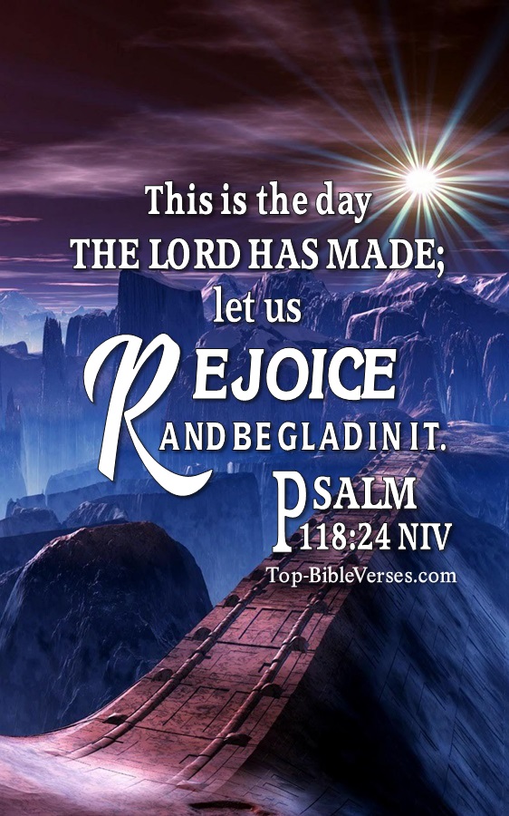 Psalm 118:24 NIV Christian Bible Verse Mobile Wallpaper. Top-BibleVerses.com