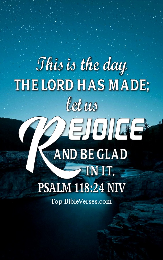 Psalm 118:24 NIV Christian Bible Verse Mobile Wallpaper. Top-BibleVerses.com