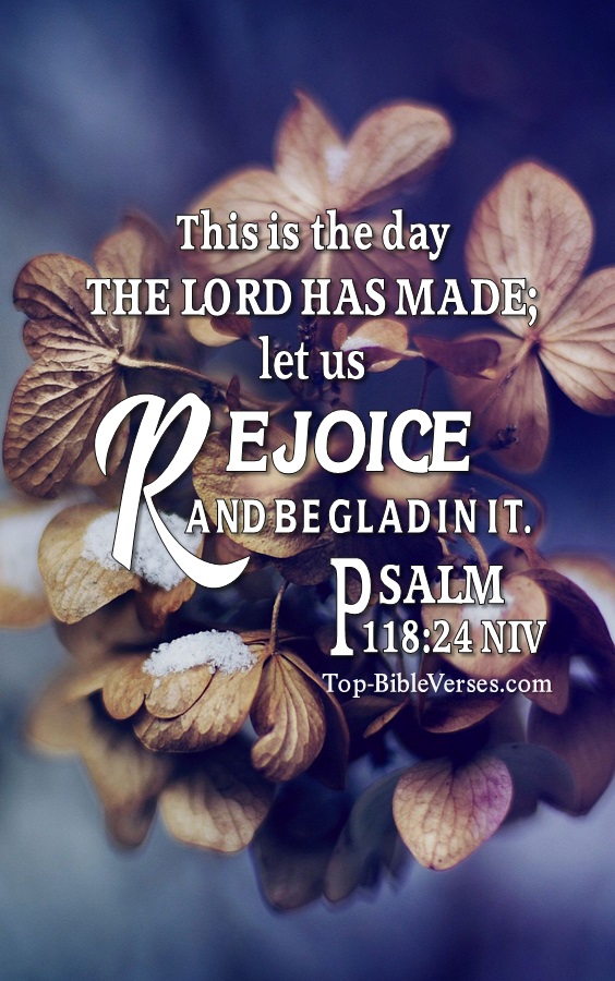 Psalm 118:24 NIV Christian Bible Verse Mobile Wallpaper. Top-BibleVerses.com