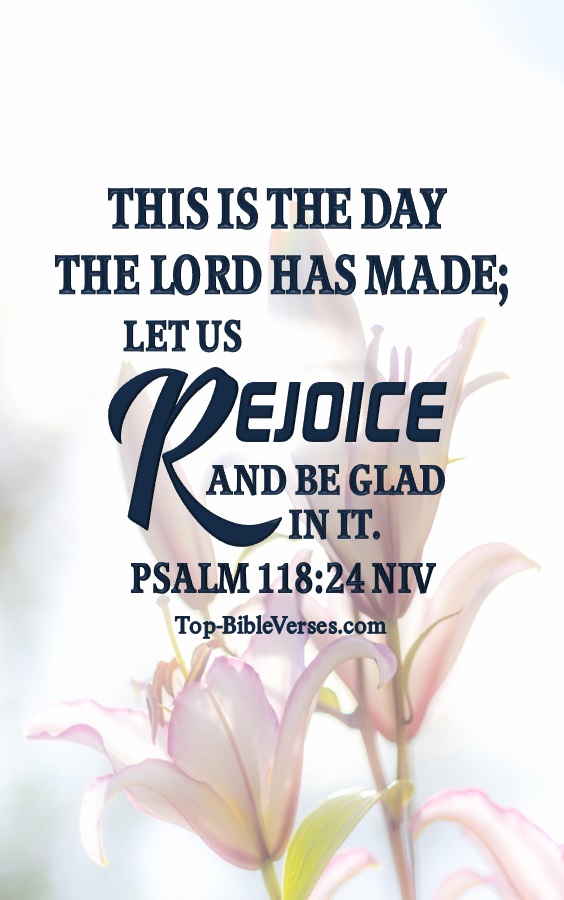 Psalm 118:24 NIV Christian Bible Verse Mobile Wallpaper. Top-BibleVerses.com