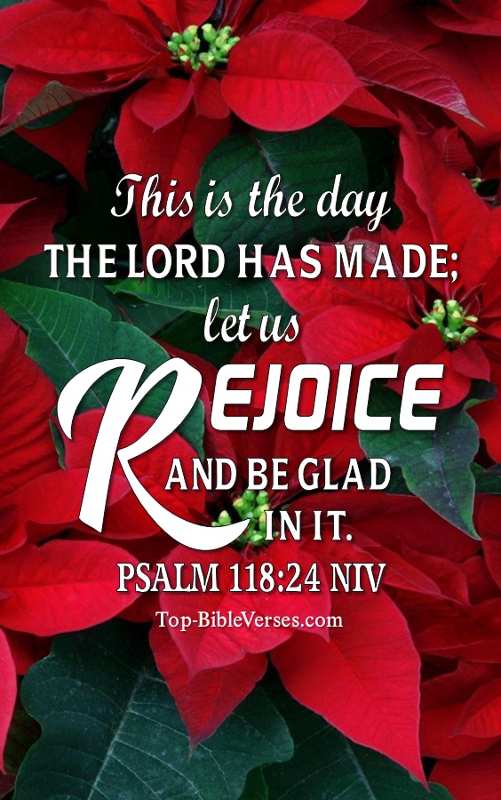Psalm 118:24 NIV Christian Bible Verse Mobile Wallpaper. Top-BibleVerses.com