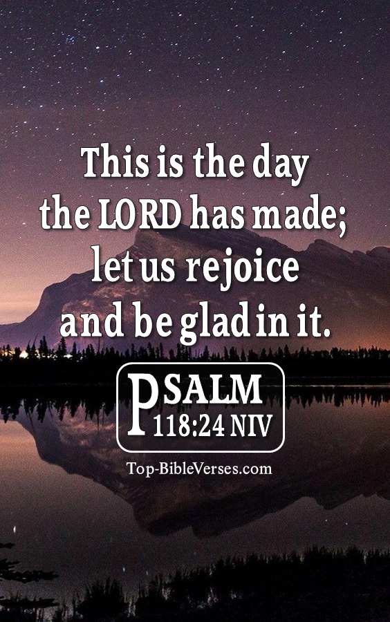 Psalm 118:24 NIV Christian Bible Verse Mobile Wallpaper. Top-BibleVerses.com