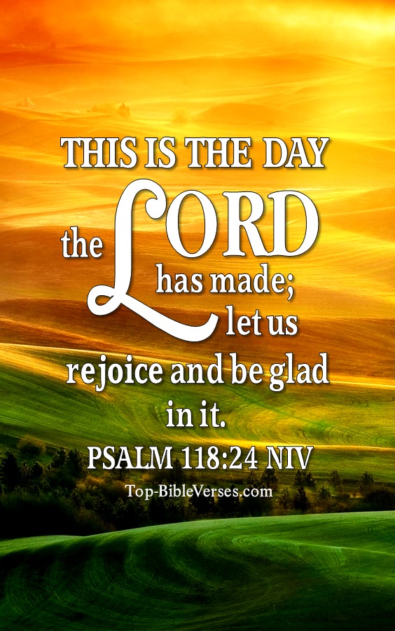 Psalm 118:24 NIV Christian Bible Verse Mobile Wallpaper. Top-BibleVerses.com