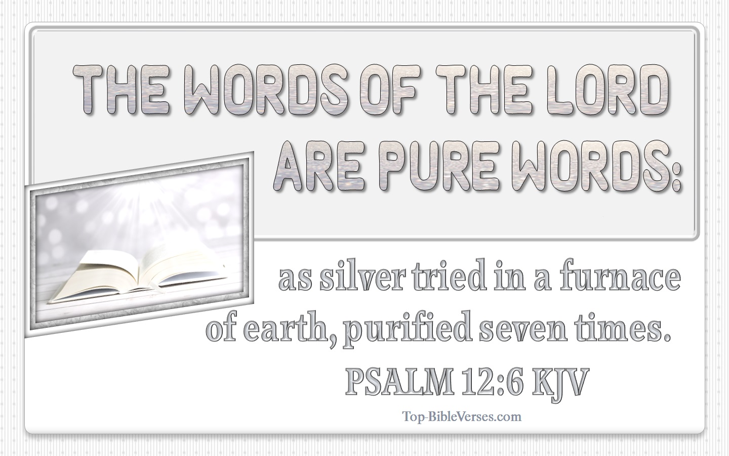 Psalm 12:6 KJV Bible Verse Images