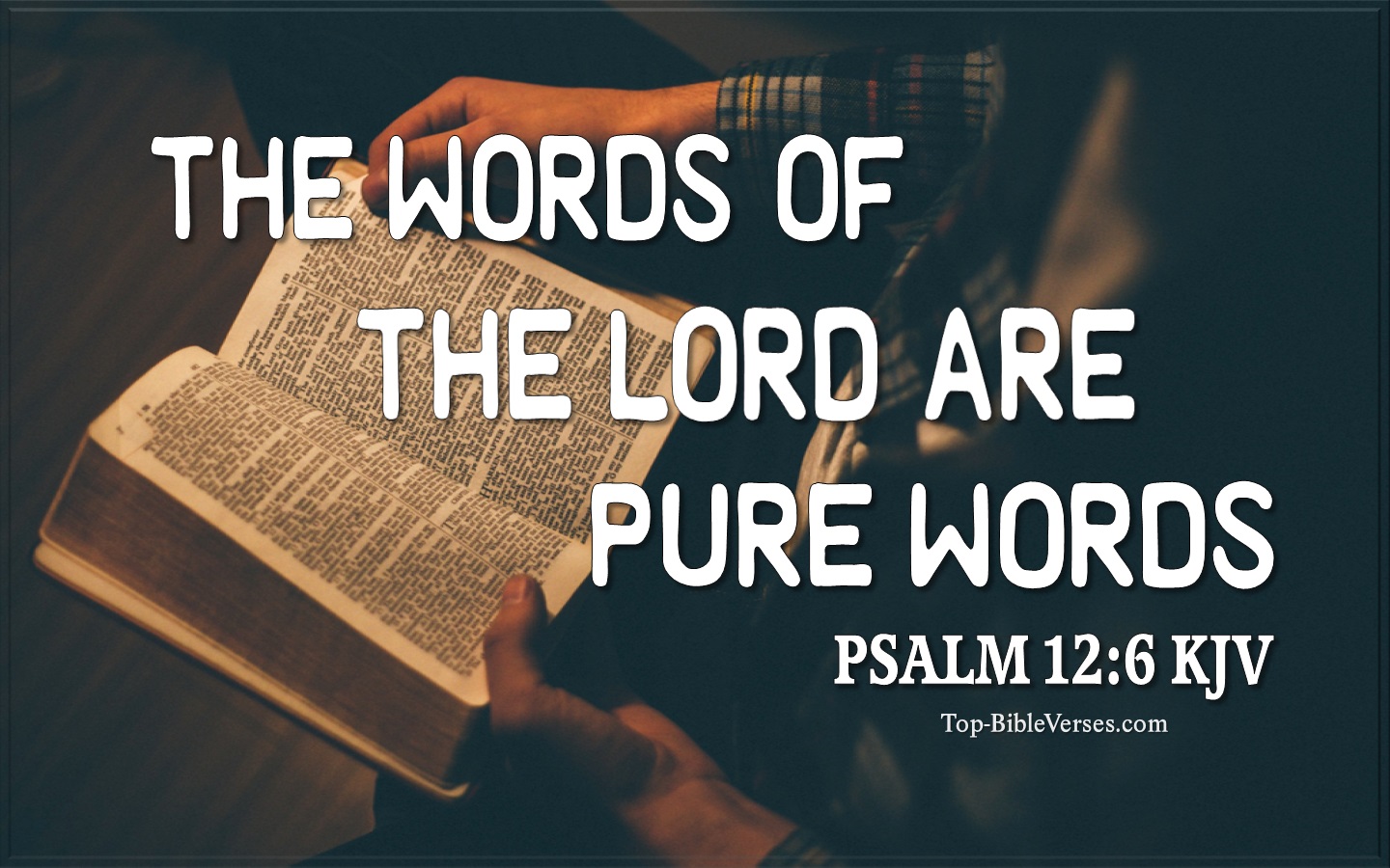 Psalm 12:6 KJV Inspirational Bible Verse Images And Pictures