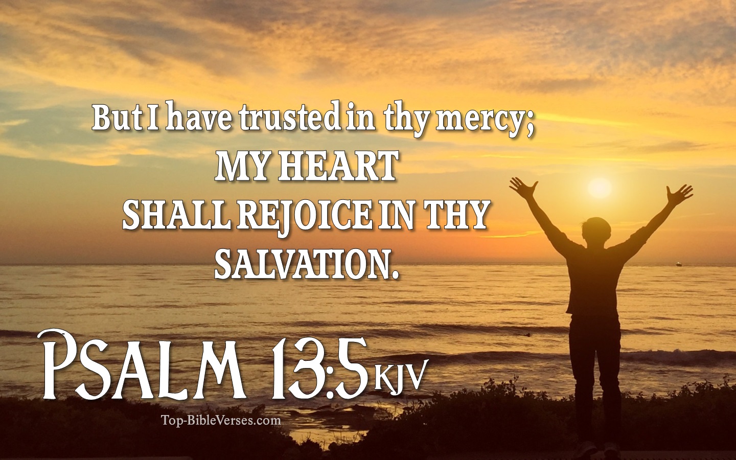 Psalm 13:5 KJV Inspirational Bible Verse Images And Pictures