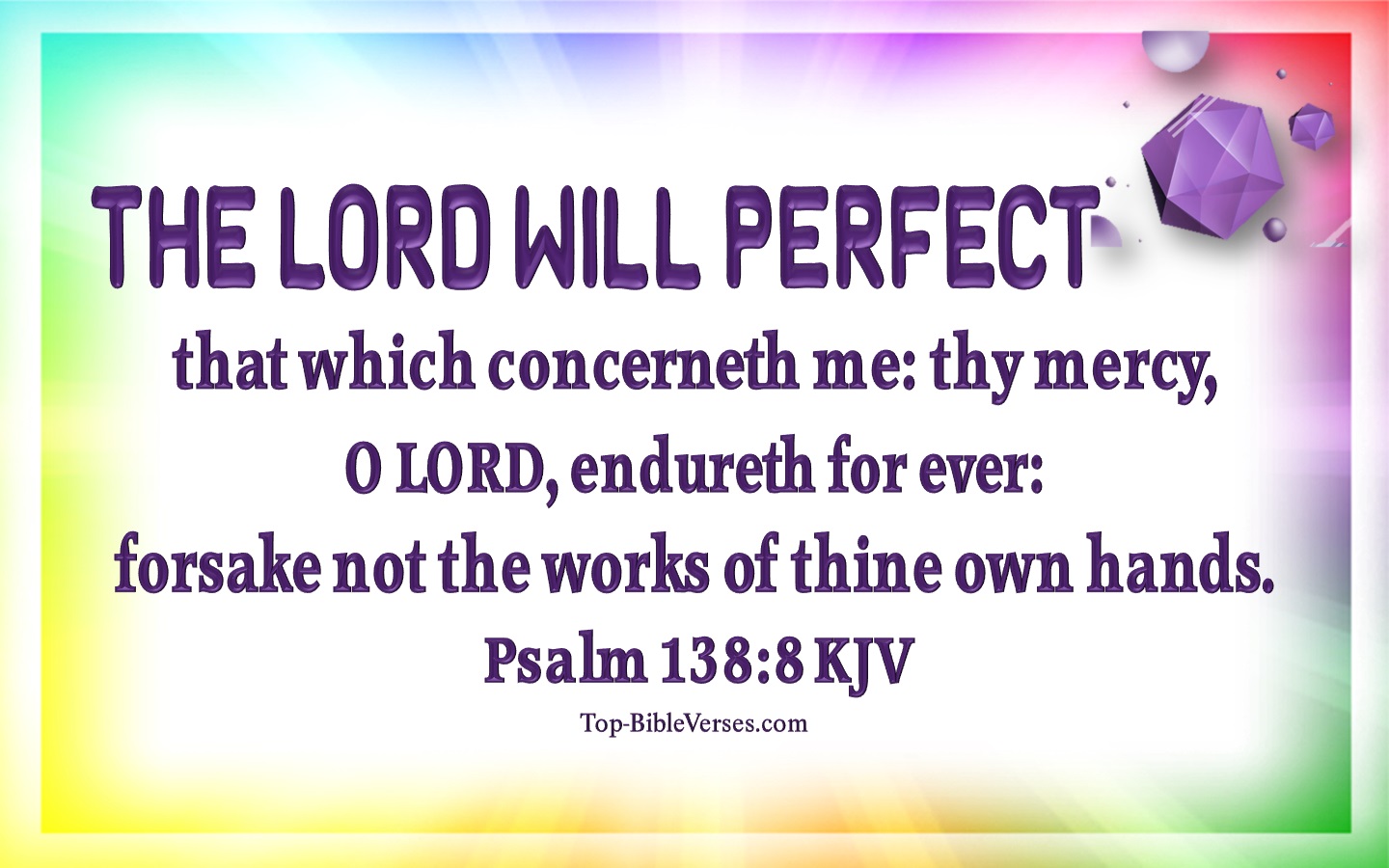 Psalm 138:8 Bible Verse Images