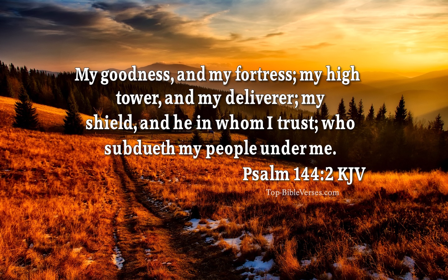 Psalm 144:2 KJV Bible Verse Images