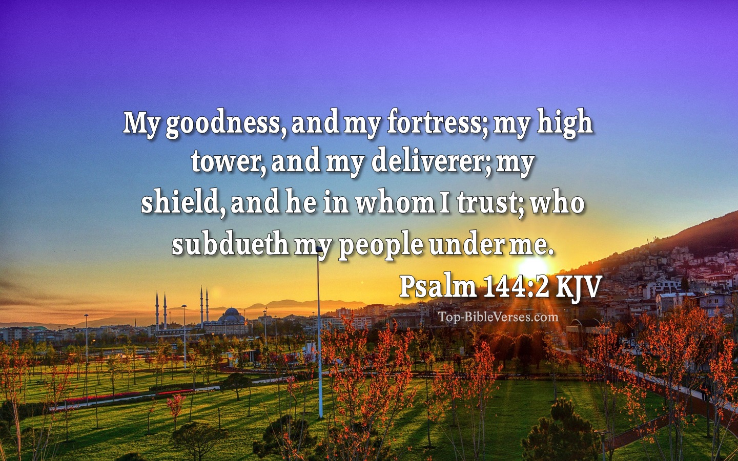 Psalm 144:2 KJV Inspirational Bible Verse Images And Pictures