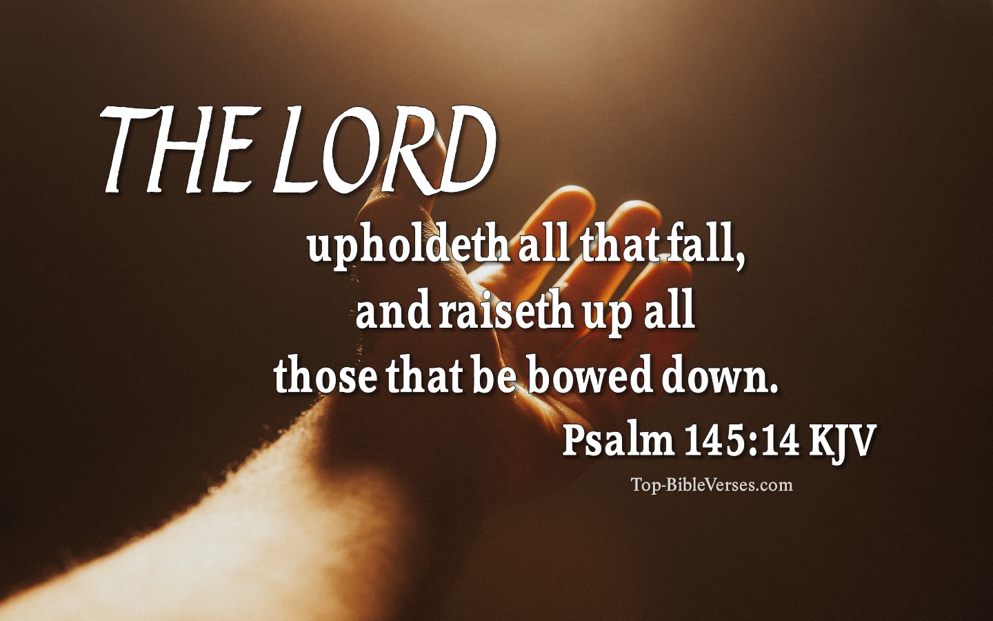 Psalm 145:14 KJV Bible Quotes and Images