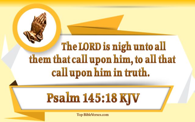 Psalm 145:18 Bible Verse Images