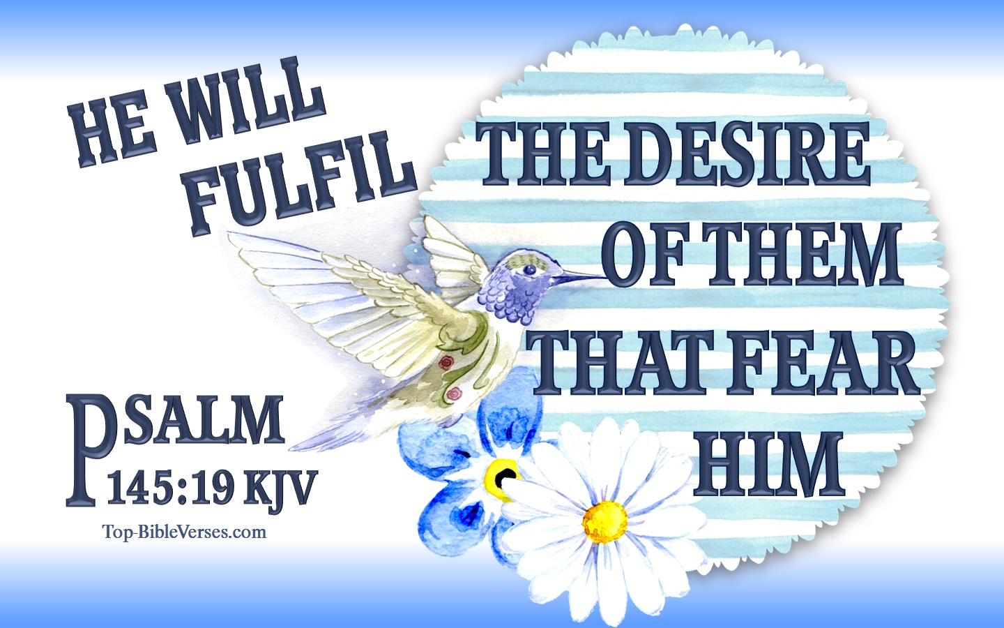 Psalm 145:19 KJV Bible Quotes and Images