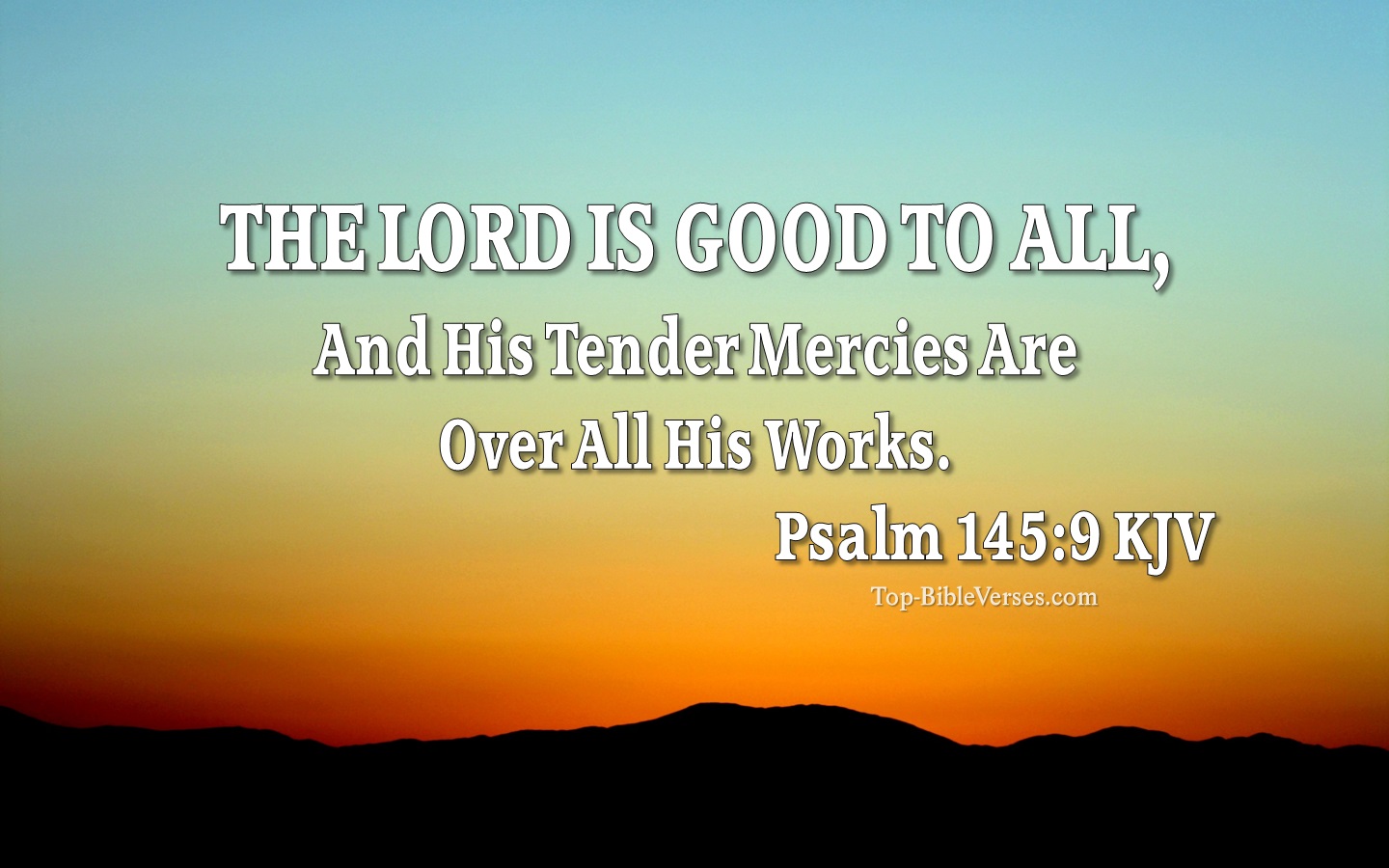 Psalm 145:9 KJV Bible Verse Images
