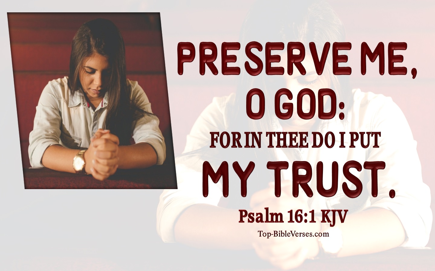 Psalm 16:1 KJV Bible Quotes And Images