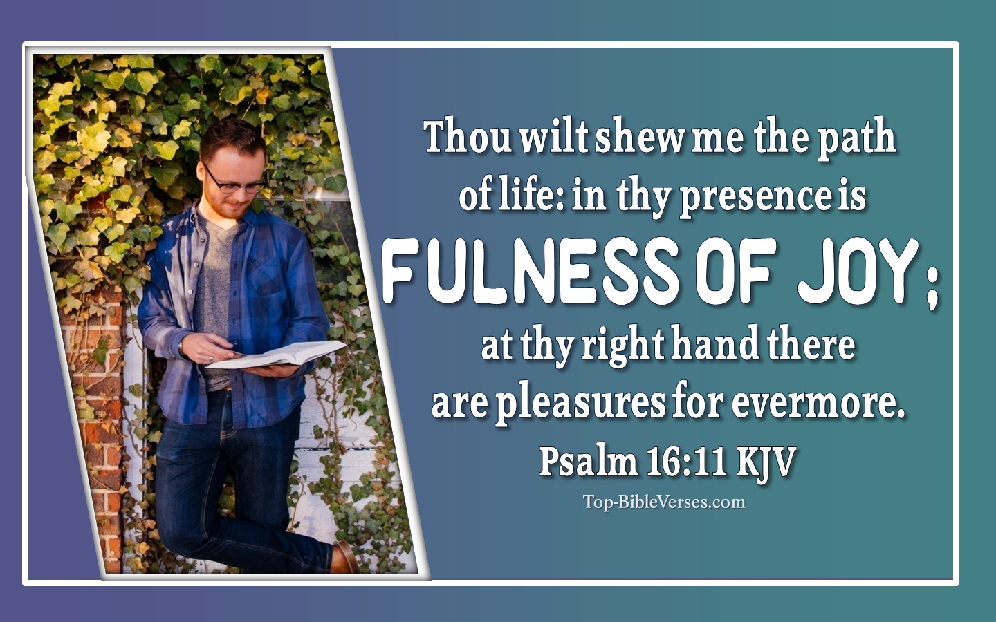 Psalm 16:11 KJV Bible Verse Images