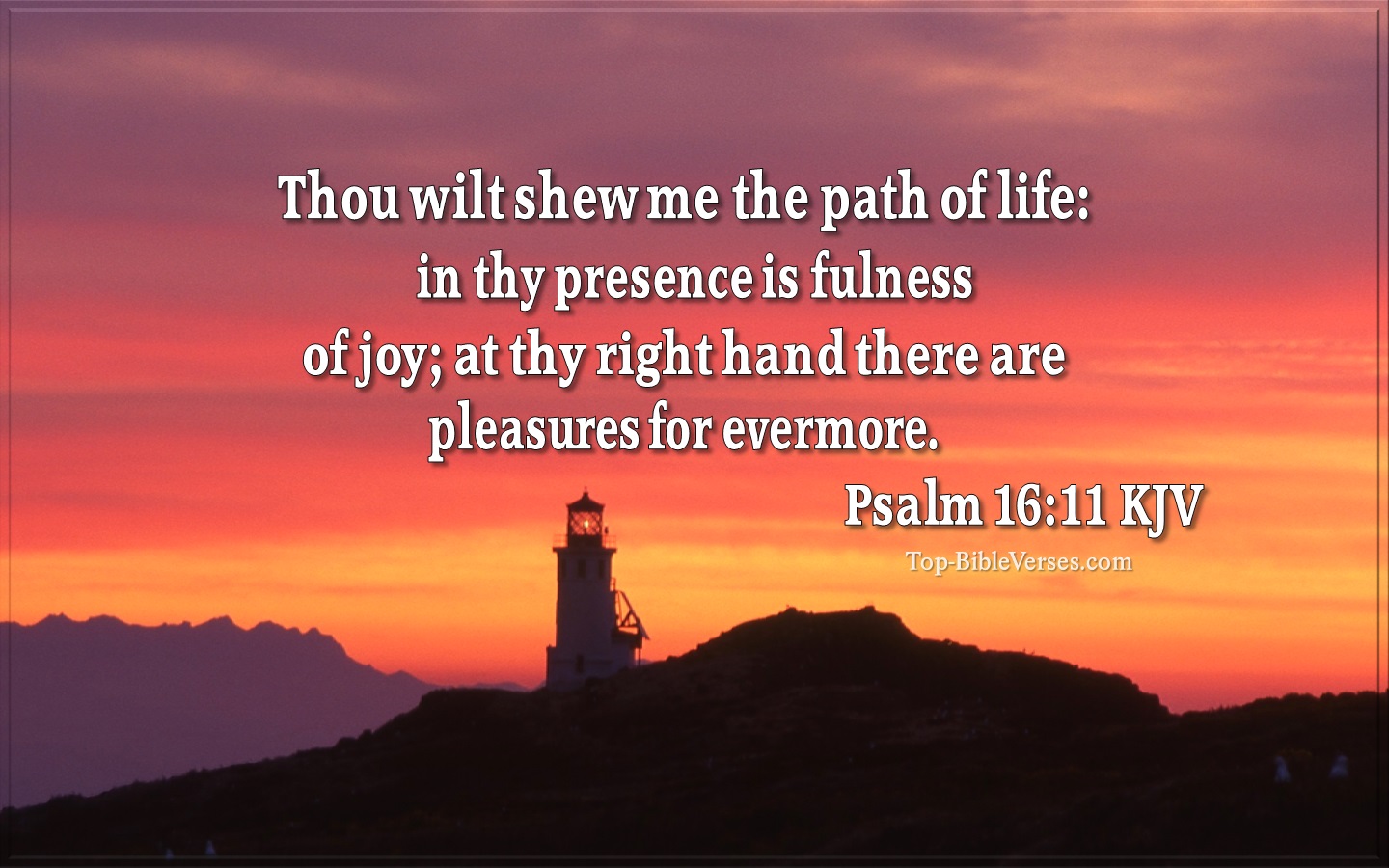 Psalm 16:11 Bible Verse Images