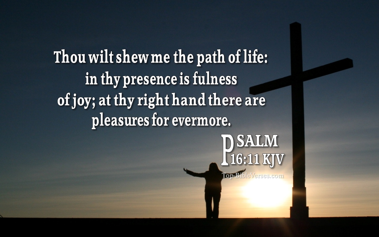 Psalm 16:11 KJV Bible Quotes And Images