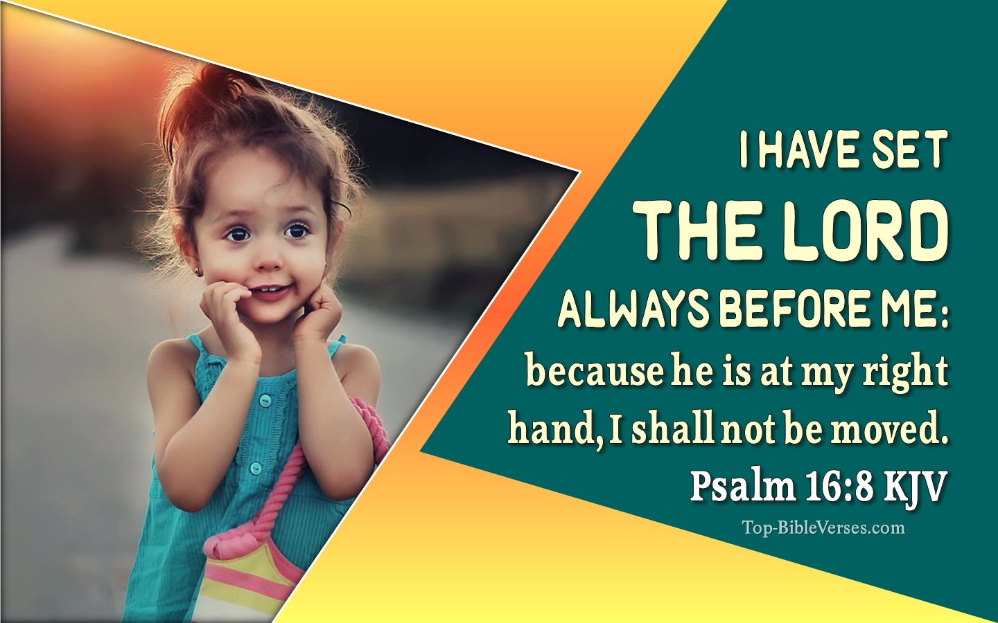 Psalm 16:8 KJV Bible Quotes And Images