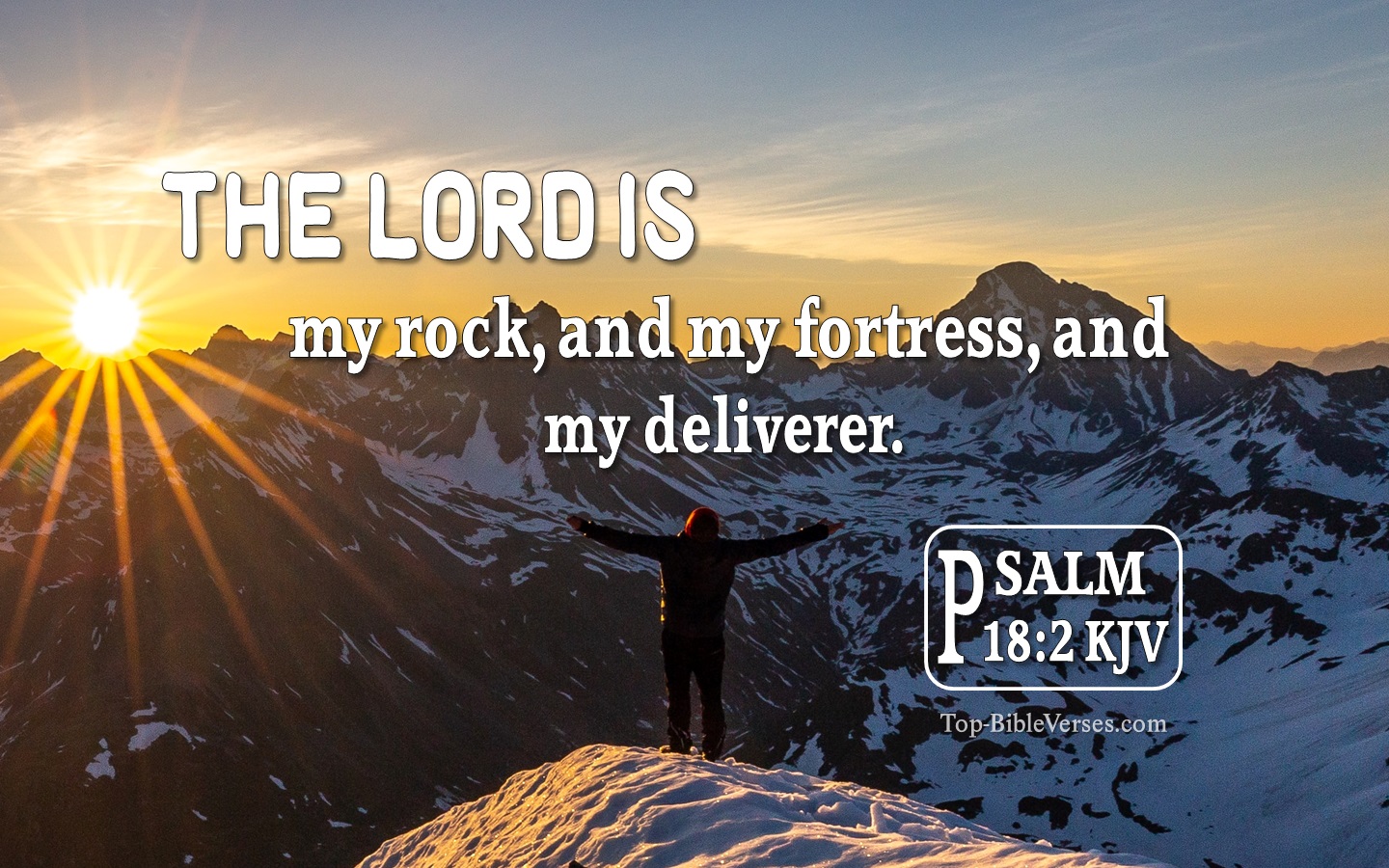 Psalm 18:2 KJV Bible Verse Images