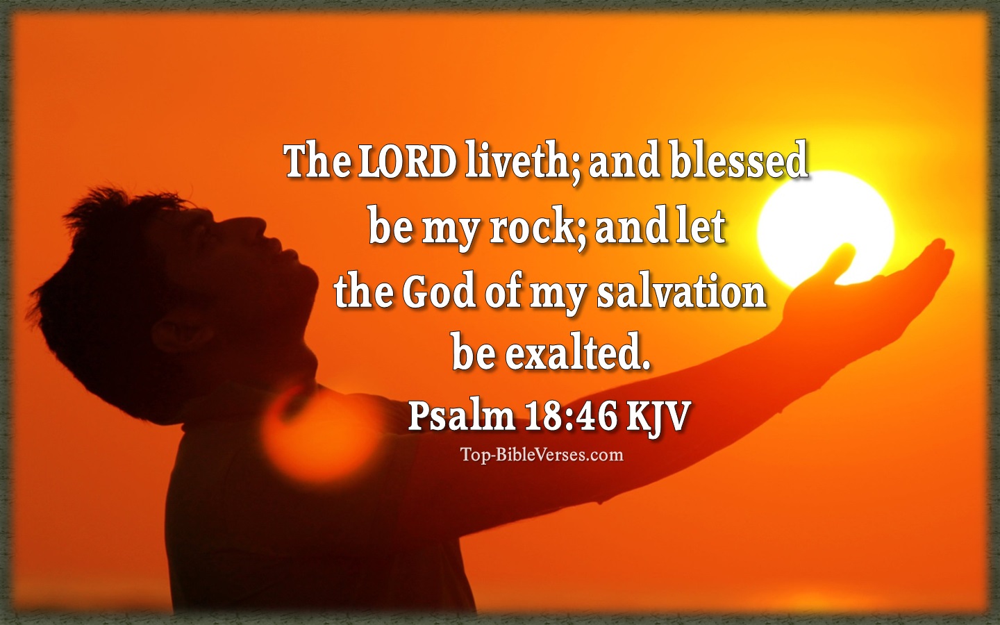 Psalm 18:46 KJV Bible Verse Images