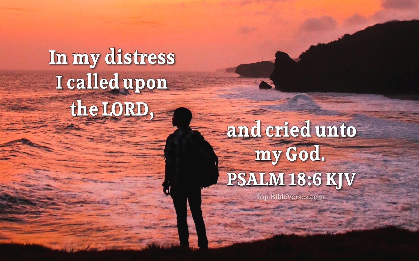 Psalm 18:6 Bible Verse Images