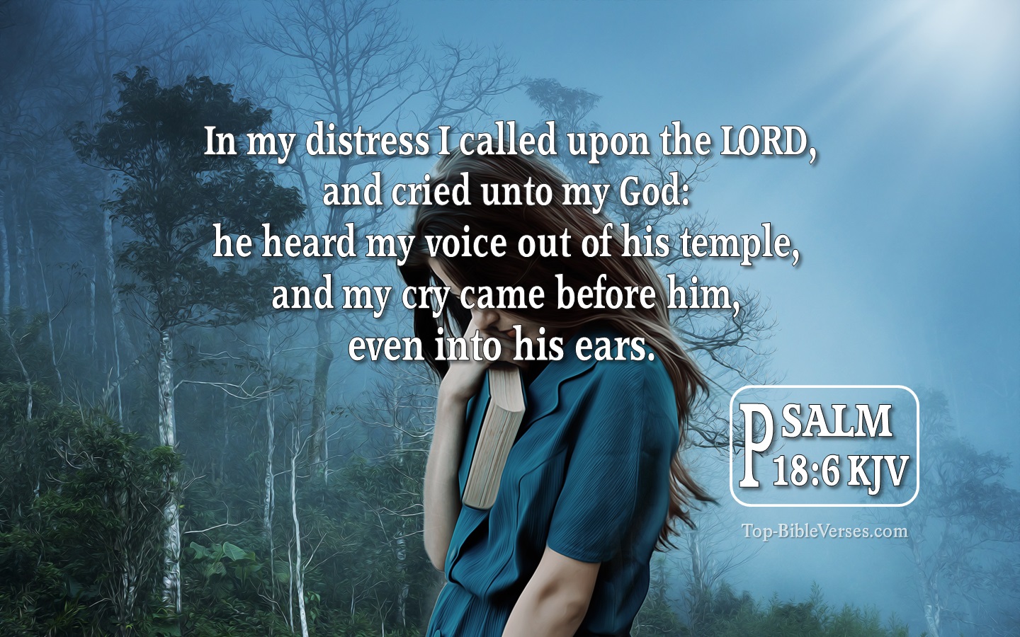 Psalm 18:6 KJV Inspirational Bible Verse Images And Pictures