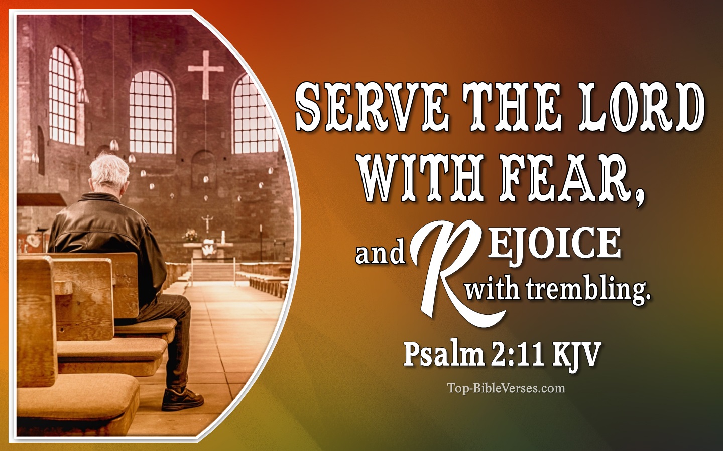 Psalm 2:11 KJV Bible Verse Images