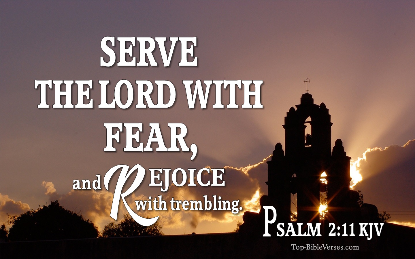 Psalm 2:11 KJV Bible Quotes And Images