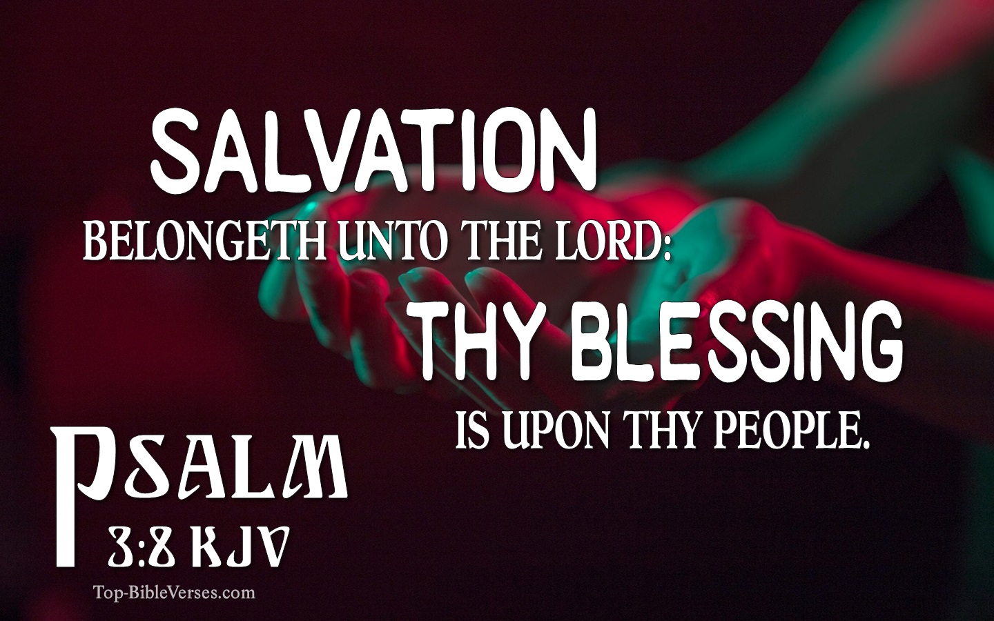 Psalm 3:8 KJV Bible Quotes And Images