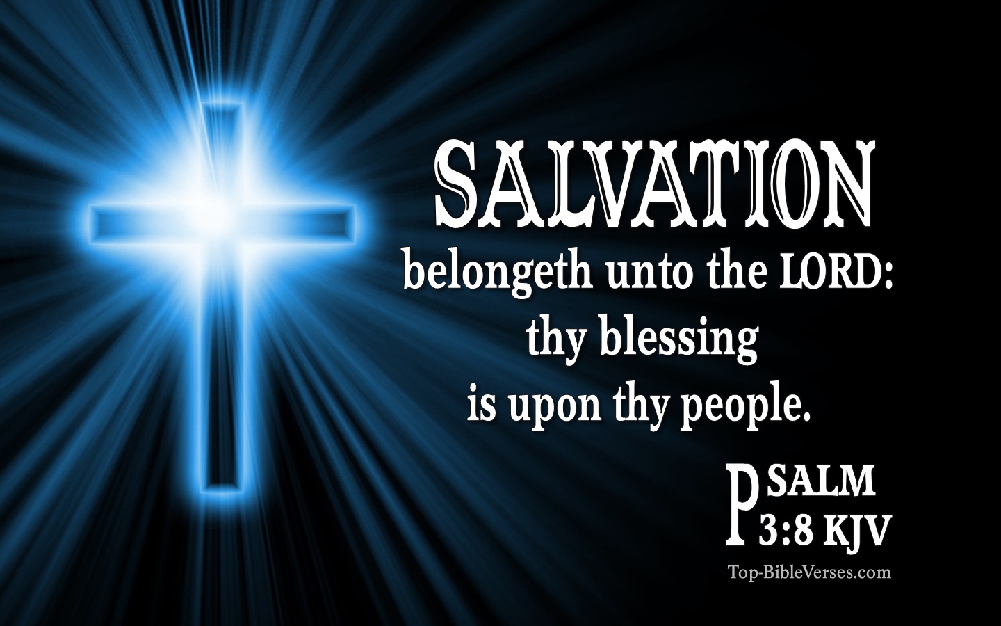 Psalm 3:8 KJV Inspirational Bible Verse Images And Pictures