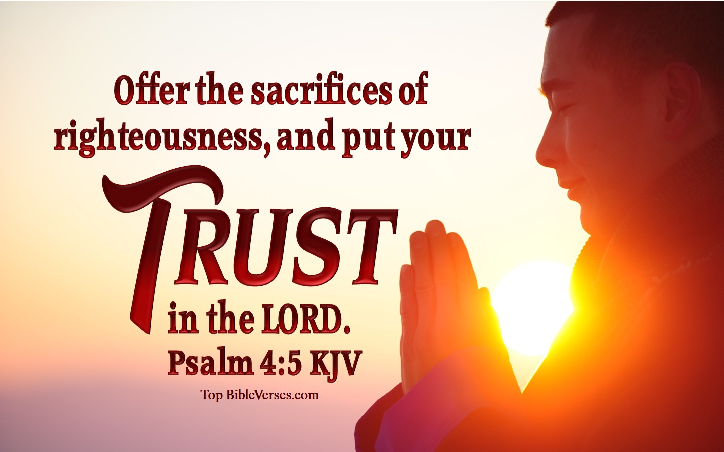 Psalm 4:5 KJV Inspirational Bible Verse Images And Pictures