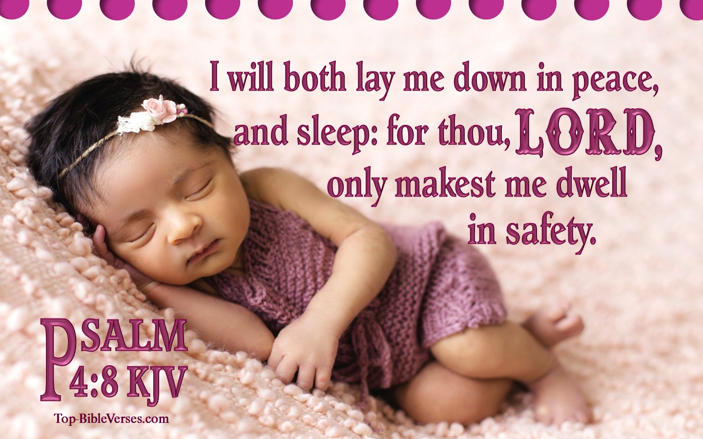 Psalm 4:8 KJV Bible Verse Images