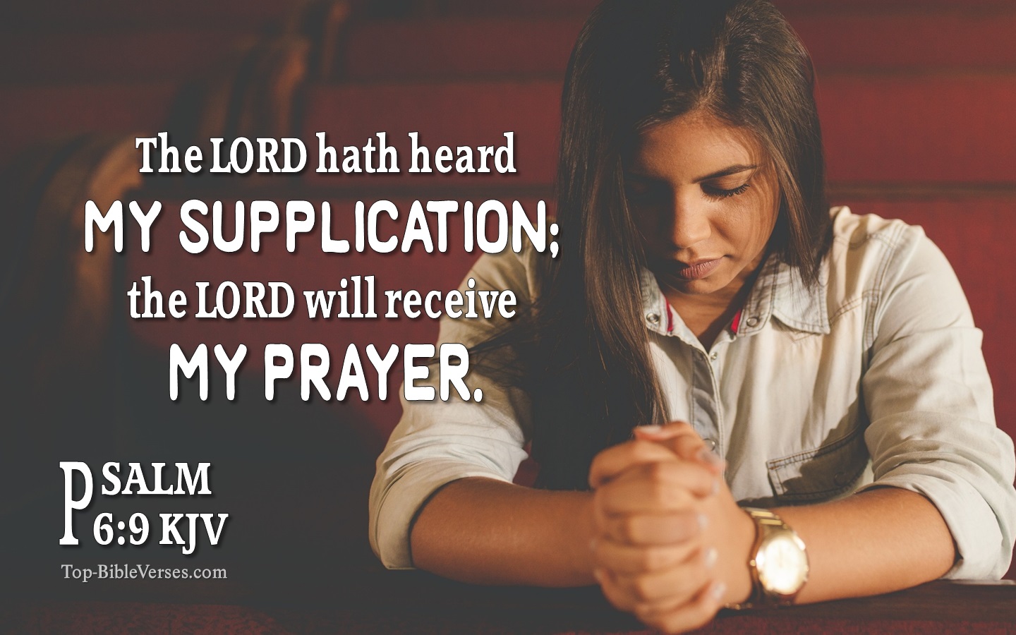 Psalm 6:9 KJV Bible Verse Images