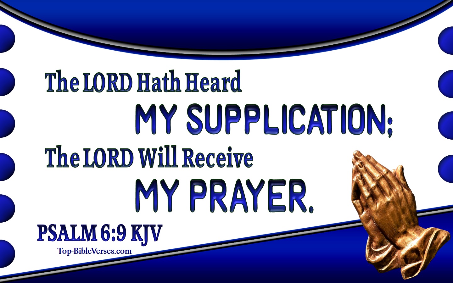 Psalm 6:9 Bible Verse Images