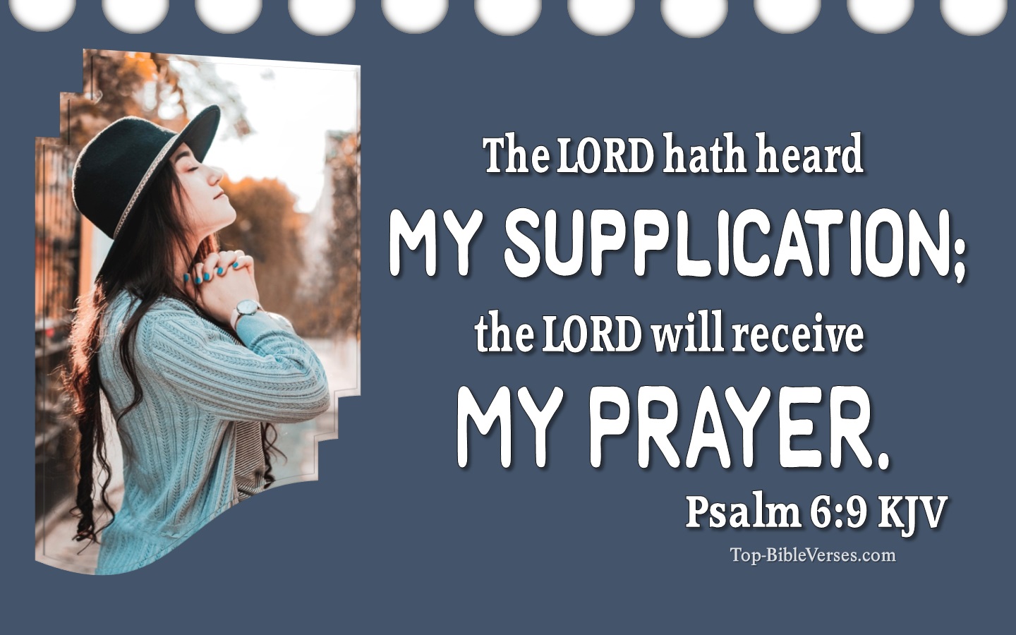 Psalm 6:9 KJV Inspirational Bible Verse Images And Pictures