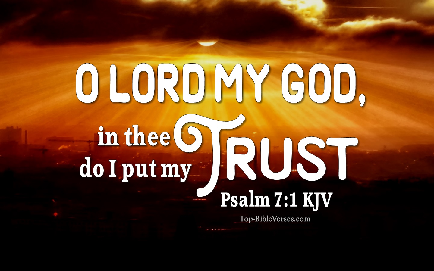 Psalm 7:1 KJV Bible Verse Images