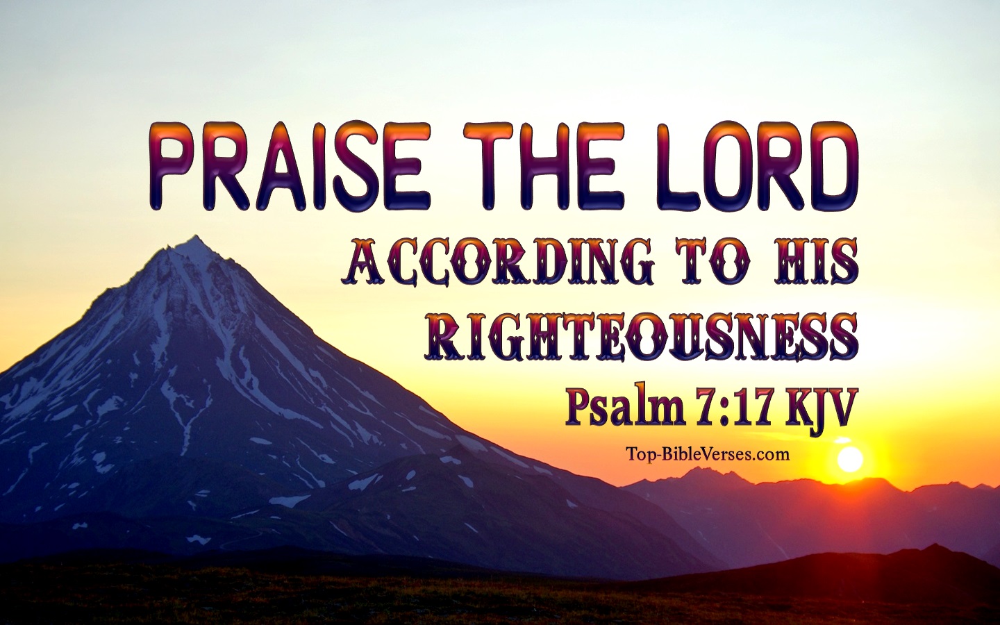 Psalm 7:17 KJV Bible Quotes And Images