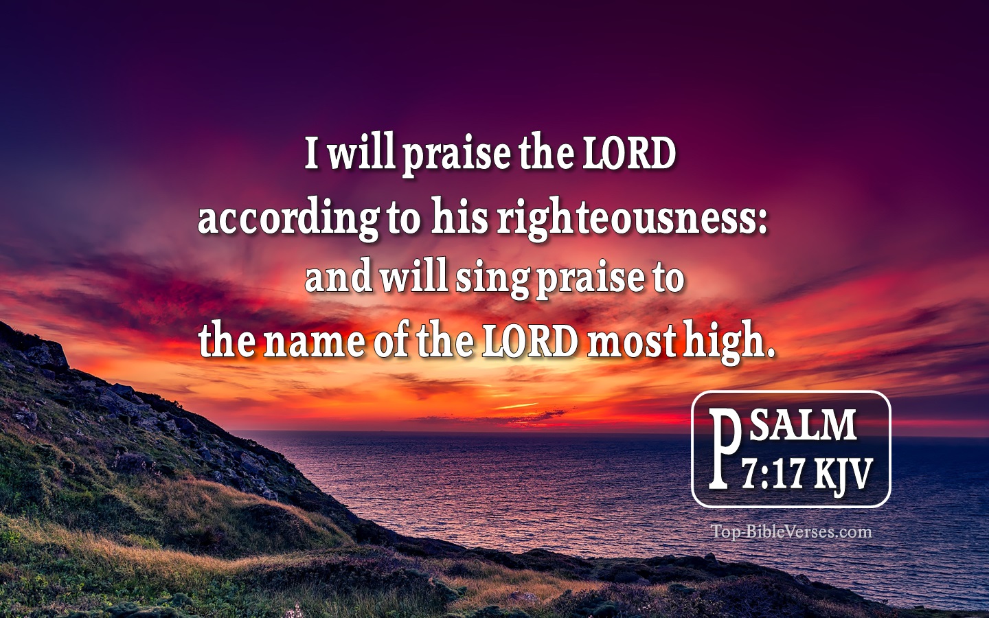 Psalm 7 KJV Inspirational Bible Verse Images | Psalm 7 Bible Quotes