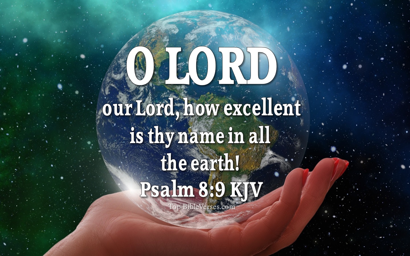 Psalm 8 KJV Inspirational Bible Verse Images | Psalm 8 Bible Quotes