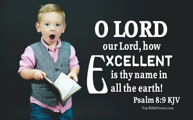 O LORD our Lord, how excellent is thy name in all the earth! - Bible Verse Images