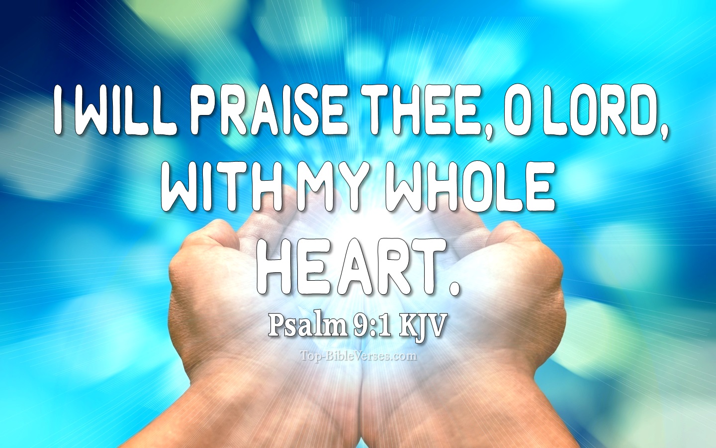 Psalm 9:1 KJV Bible Quotes And Images