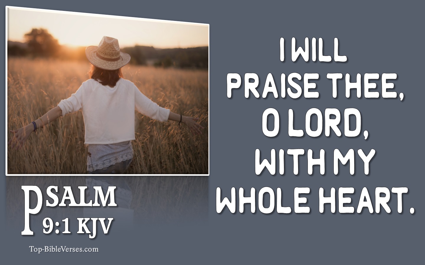 Psalm 9:1 KJV Inspirational Bible Verse Images And Pictures