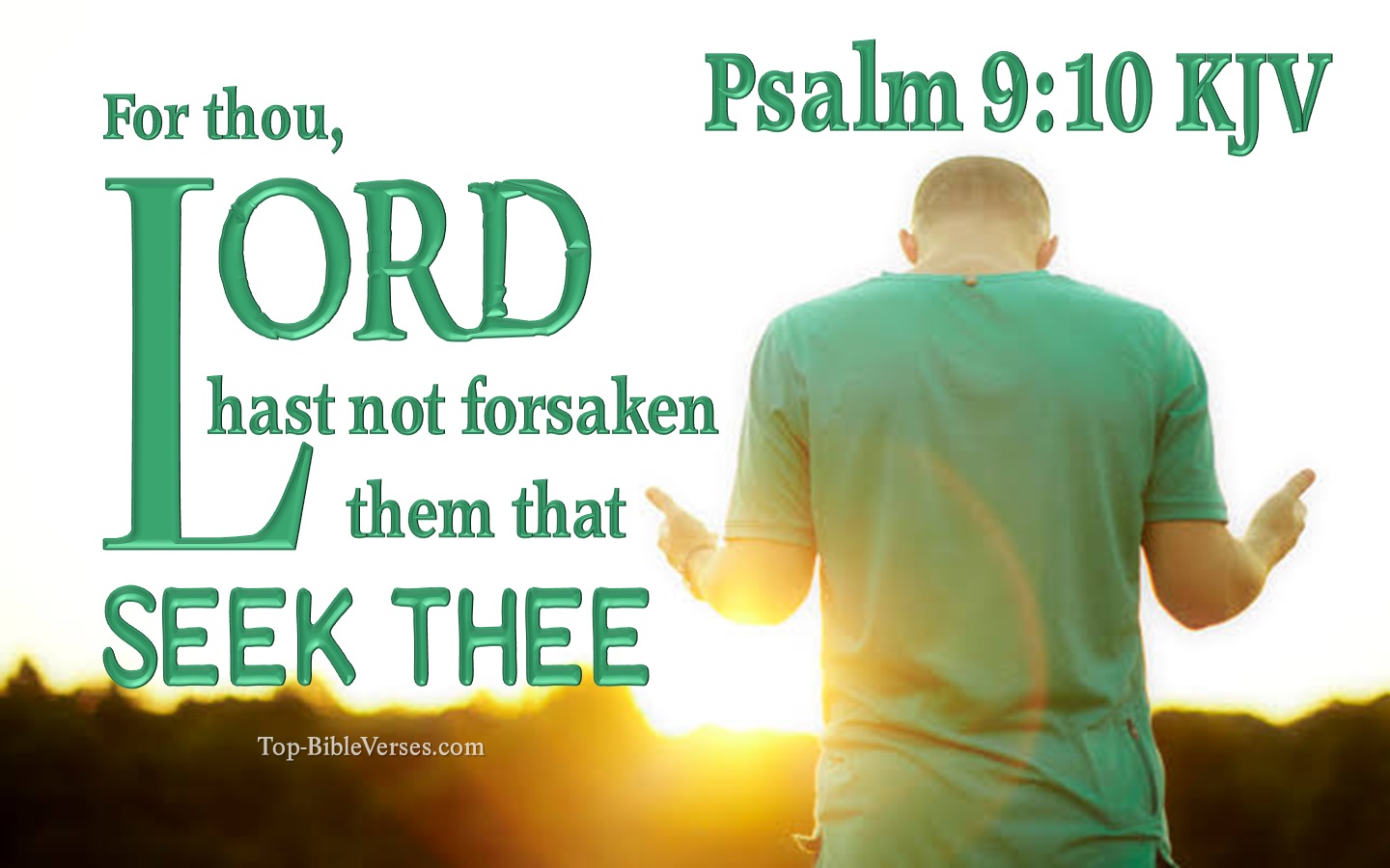 And they that know thy name will put their trust in thee: for thou, LORD, hast not forsaken them that seek thee. - Bible Verse Images